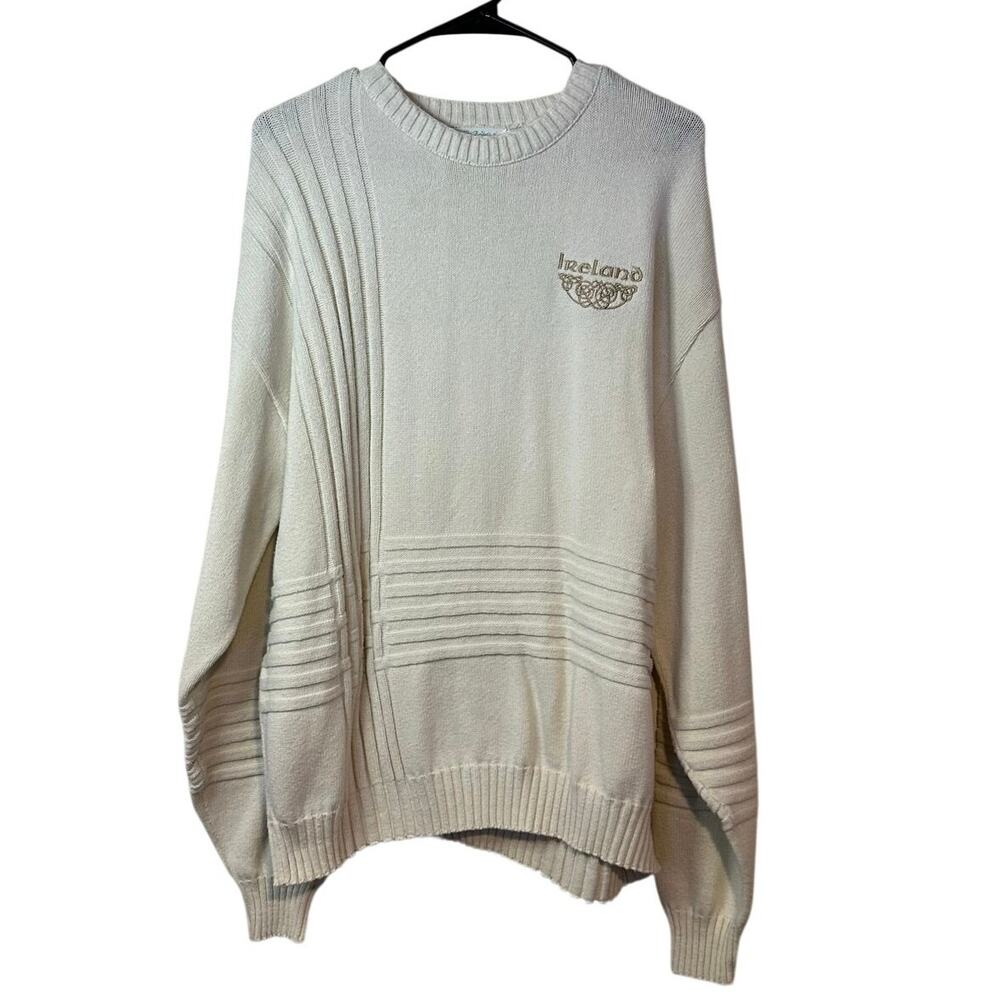 The Bridgets of Erin Boutique Vintage Knit‎ Embroidered Ireland Sweater Size XXL